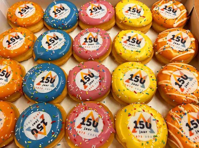 Jubileum Logo Mini Donut box - JJ Donuts