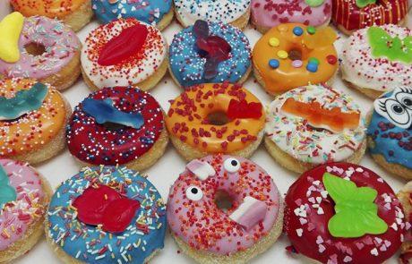 Full Color Kids Candy Donut box 2 - JJ Donuts