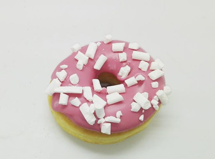 Cerise Meringe Crumble Donut - JJ Donuts