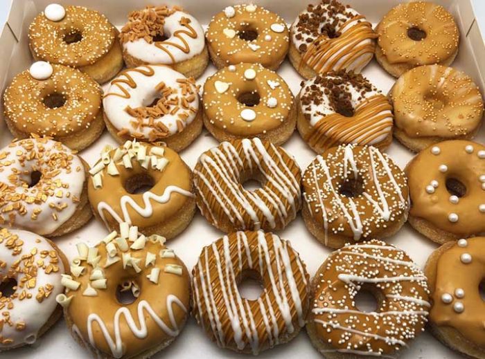 Bruiloft Mini Donut box caramel - JJ Donuts