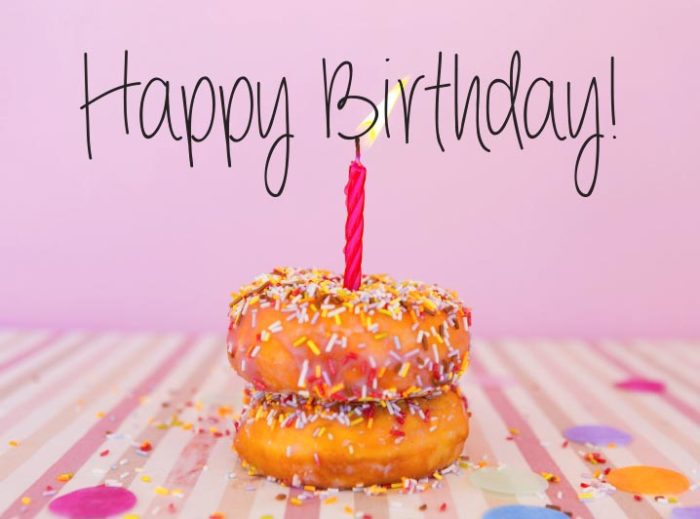 Wenskaart Happy Birthday - JJ Donuts