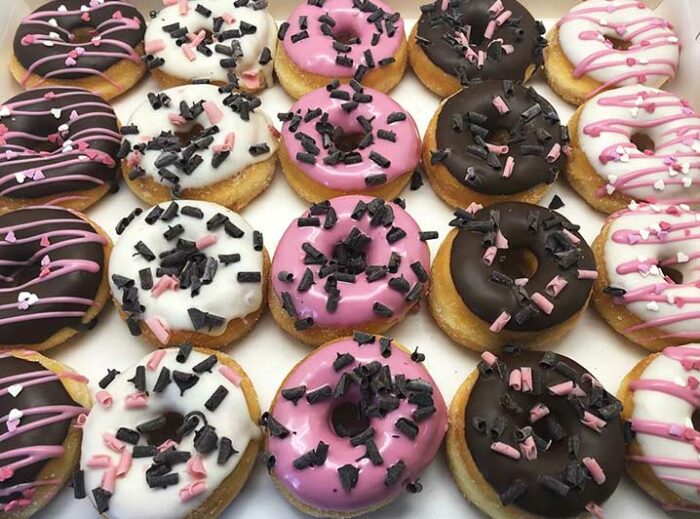 Choco Pink Mini Donut box 2020 - JJ Donuts
