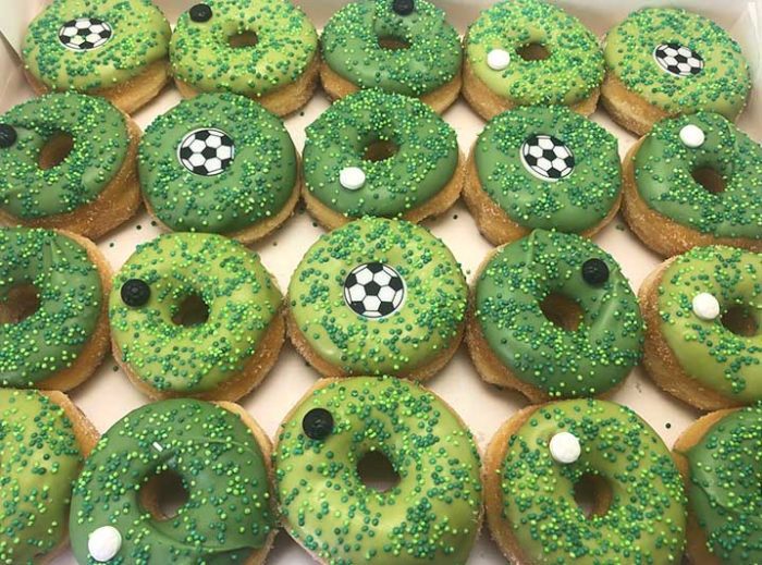 Voetbal Mini Donut box - JJ Donuts