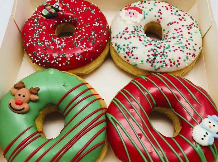 Kerst Familie Donut box - JJ Donuts