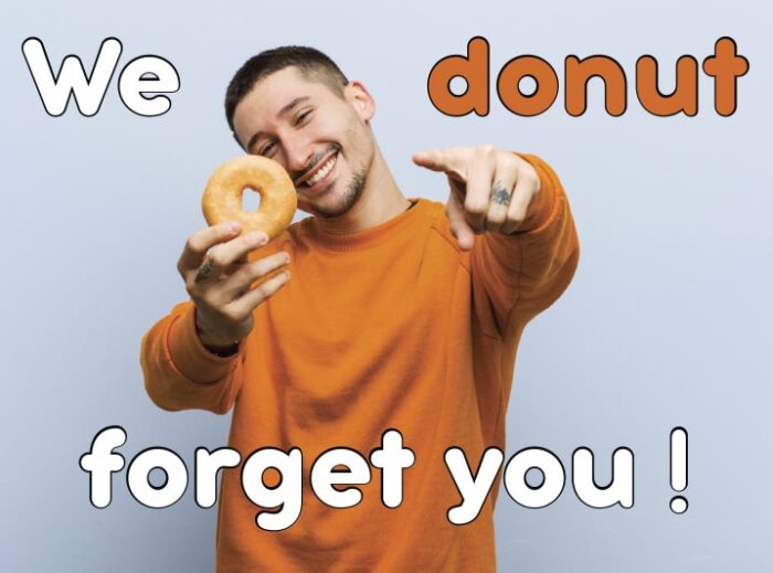 Wenskaart We Donut Forget You - JJ Donuts