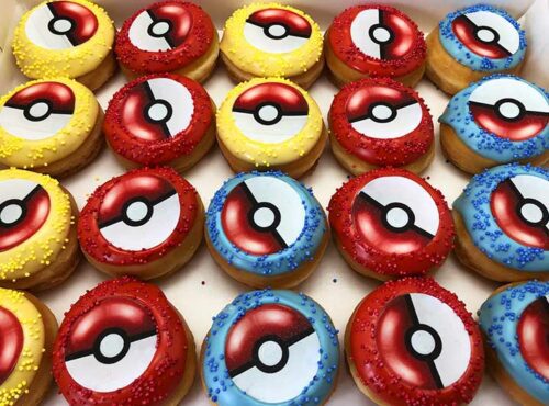 Pokemon Mini Donut box - JJ Donuts