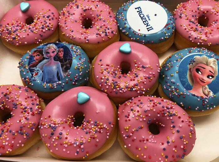 Frozen Mini Donut box 2021 - JJ Donuts