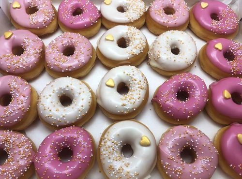 Pink Love Mini Donut box - JJ Donuts