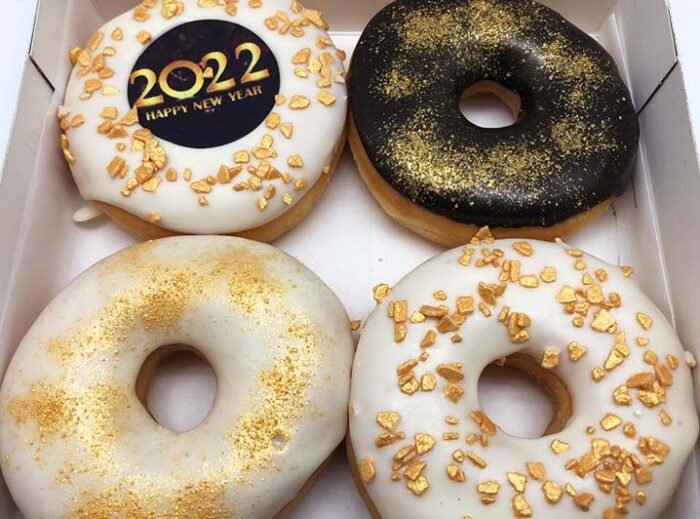 Happy New Year 2022 Donut box - JJ Donuts