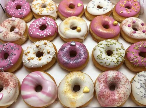 Rosé Gold Mini Donut box - JJ Donuts
