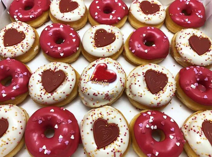 Valentijn Hartjes Mini Donut box - JJ Donuts