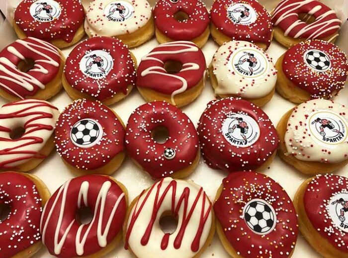 Voetbalclub Mini Donut box - JJ Donuts