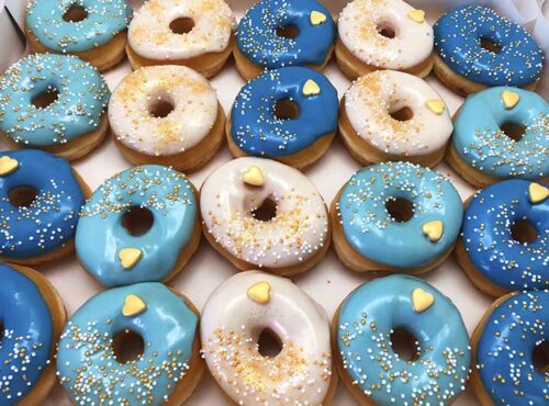 Blue Love Mini Donut box - JJ Donuts