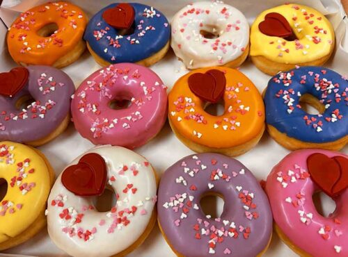 All Color Love Donut box - JJ Donuts