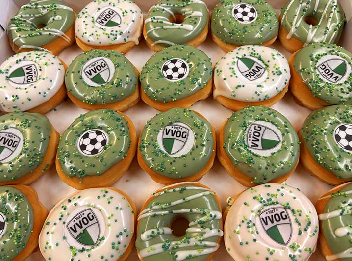 Voetbal Clublogo Mini Donut box - JJ Donuts