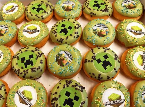 Minecraft Mini Donut box - JJ Donuts